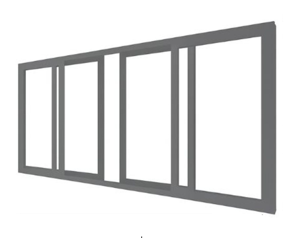 Sliding door set — 4-piece (TS100)